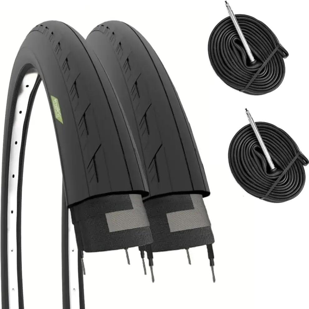 2 tyres 700x25C (25-622)+tubes 48mm, tyres road bike 700x25C EV
