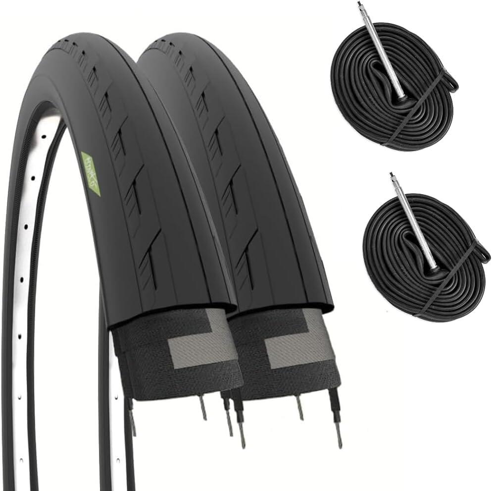 ECOVELO 2 copertoni 700x25C (25-622) + camere, pneumatici bici corsa 700 x 25C BDC EV