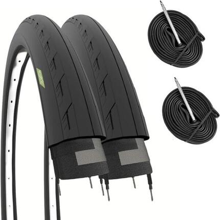 2 Reifen 700x25C (25-622)+Schläuche, Reifen Rennrad 700x25C EV