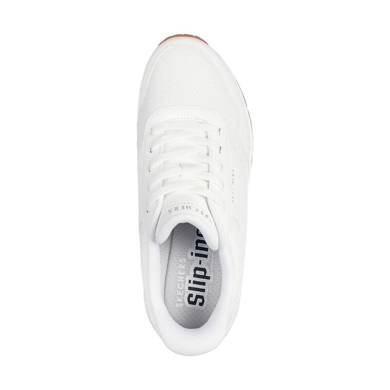 Sneaker Skechers Uno Banksia Donna - Slip-Ins Bianche Platform