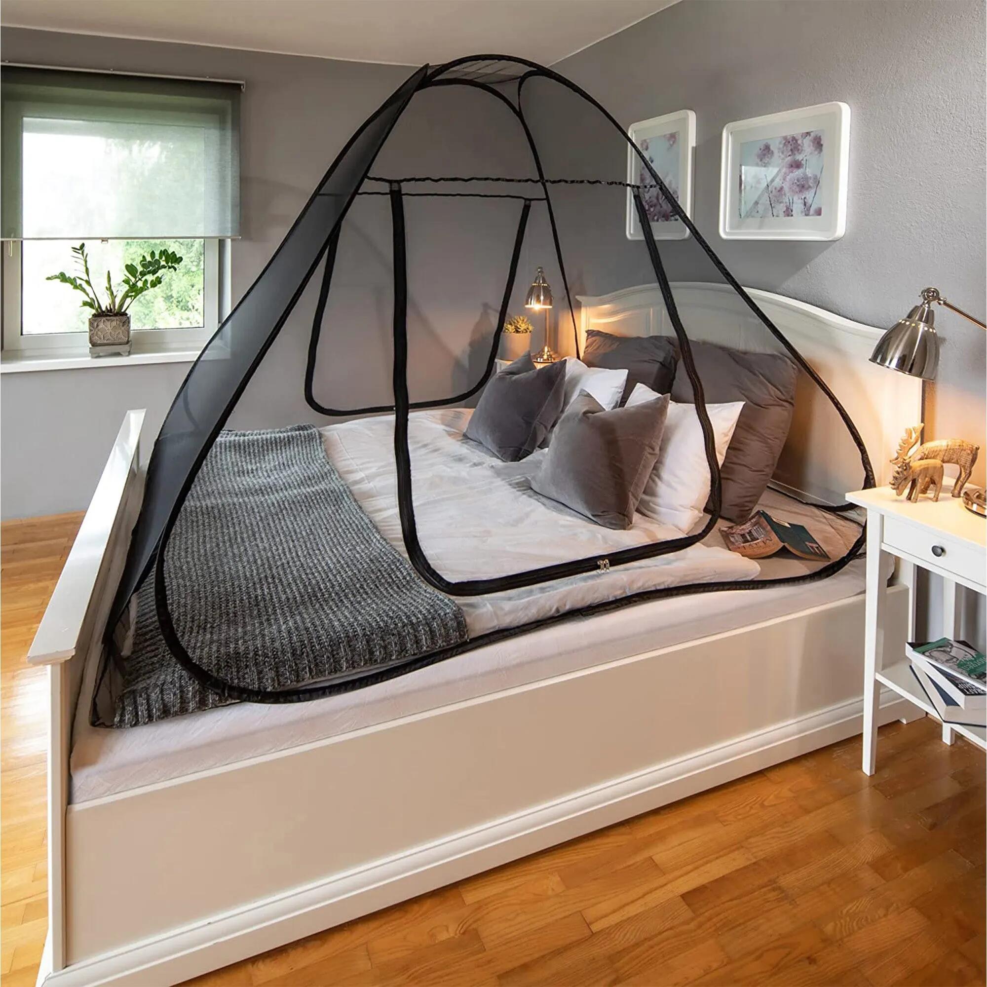 DERYAN Bedtent Pop-Up Adulto - Malla de 1 mm - 200x180x160 cm - Negro 3/5