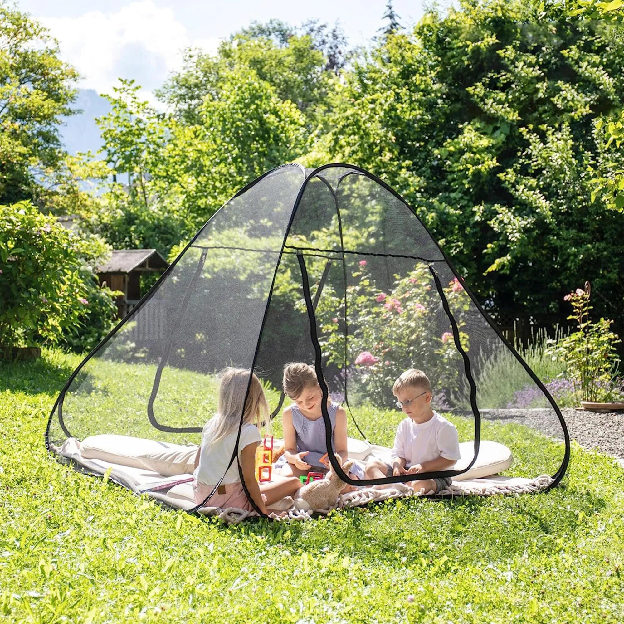 DERYAN Bedtent Pop-Up Adulto - Malla de 1 mm - 200x180x160 cm - Negro 2/5