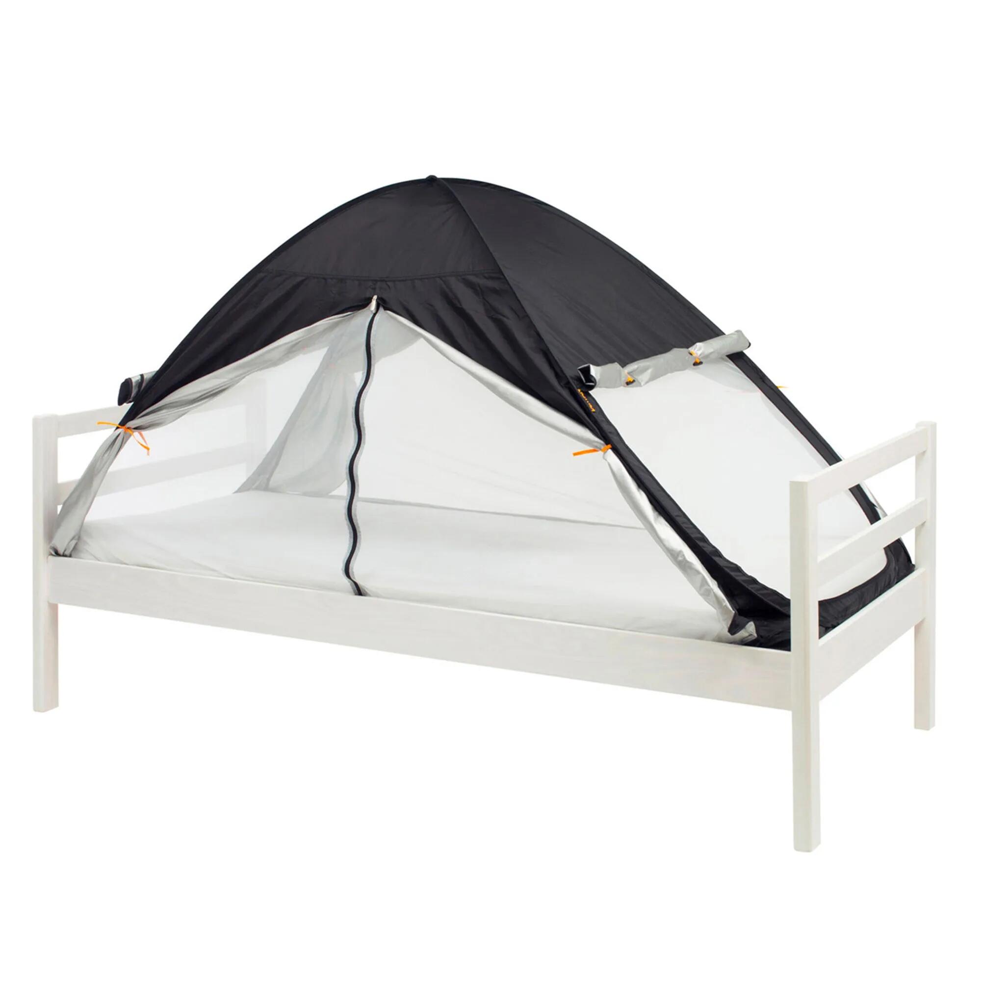 Luxus Bettzelt Moskitonetz - Pop Up - 200x90cm - Schwarz 2/5
