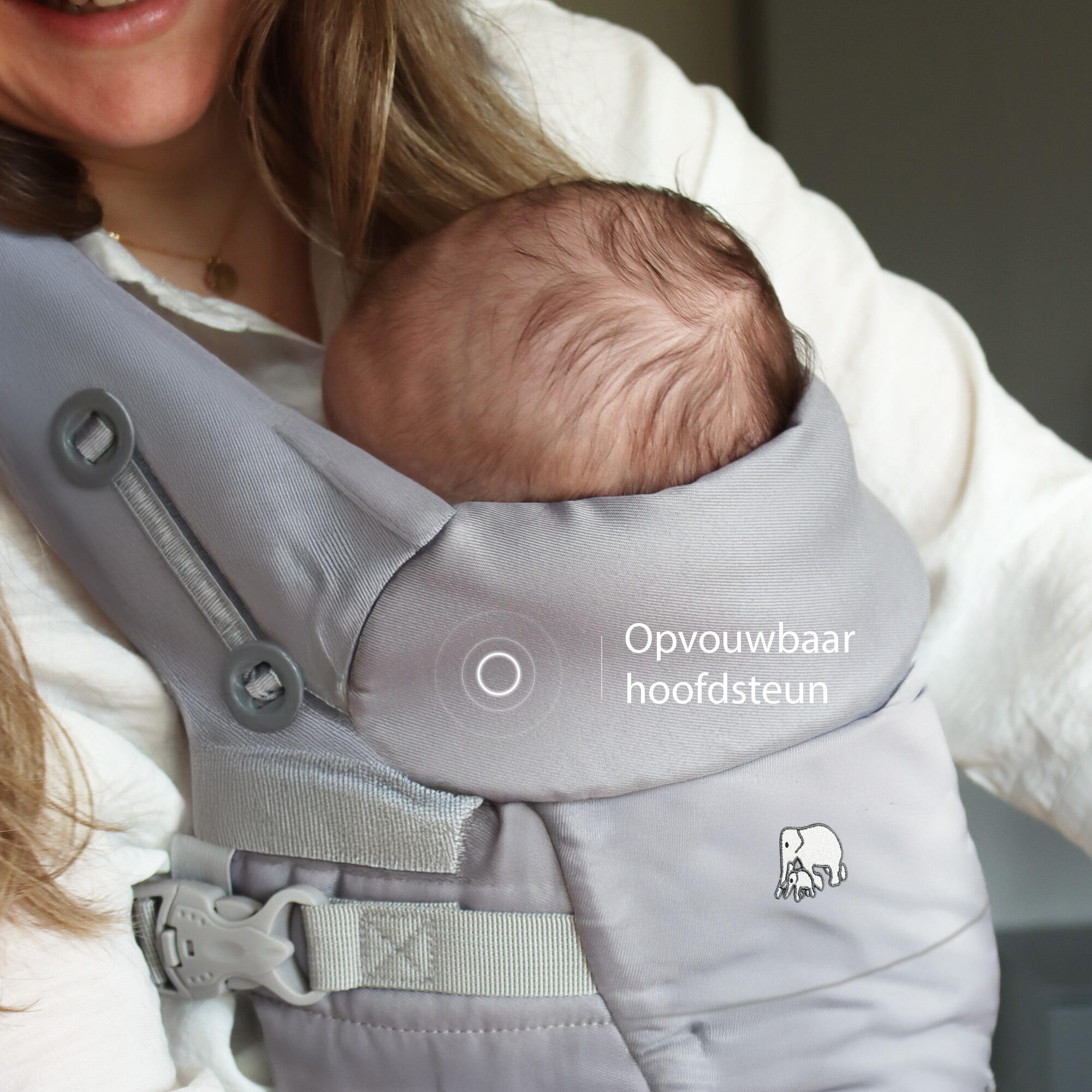 Porte-bébé ergonomique - Porte-bébé ventral 4-en-1 - Gris 4/7