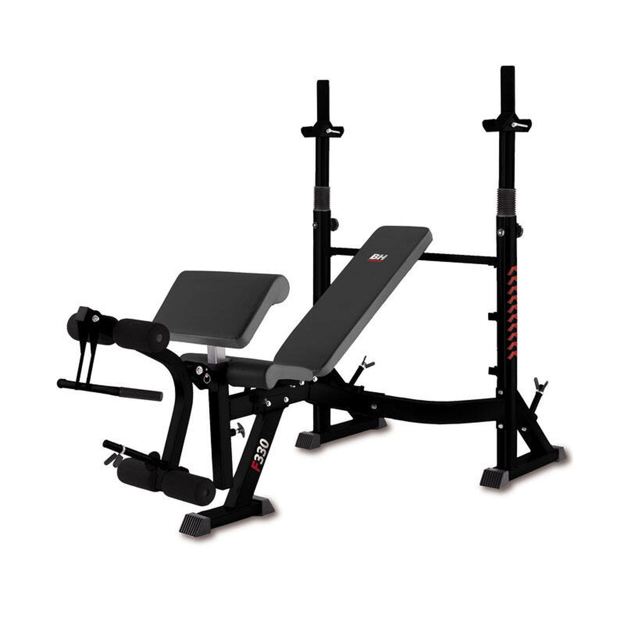 Bh Fitness - Banc Multi-positions - Compact, Robuste Et Stable - G330nfd Optima Press - Banc - Noir - Taille Unique - Decathlon