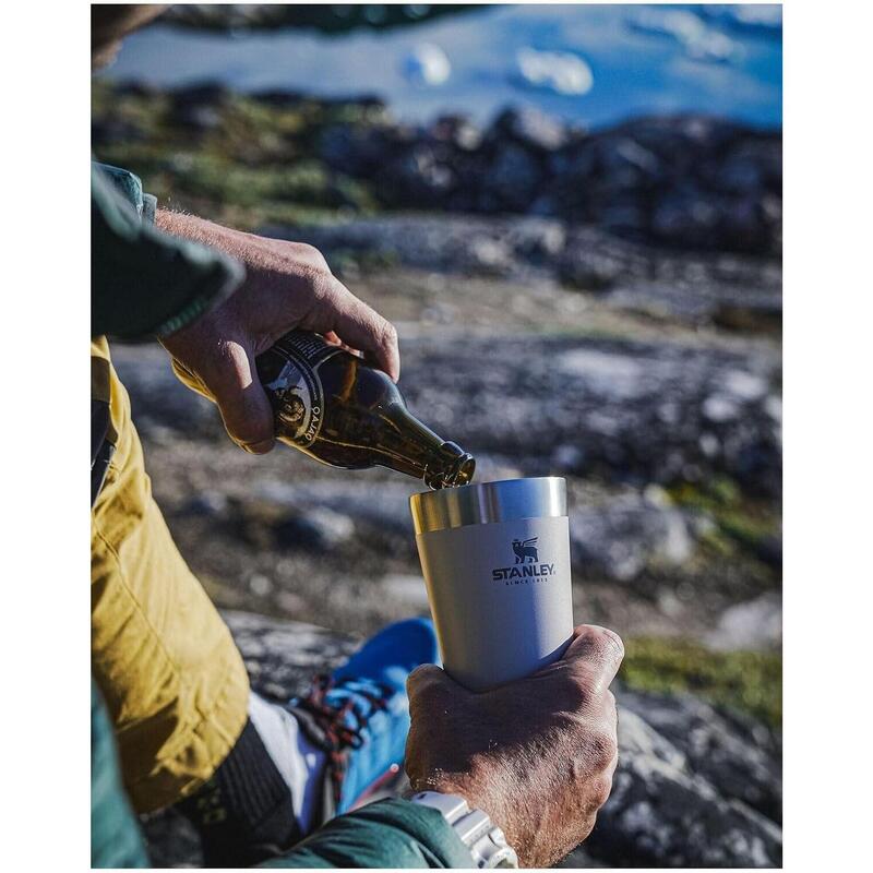Thermosbeker 0,47L Kamperen RVS Geïsoleerd Glas Reismok Thee Soep Koffie Camping