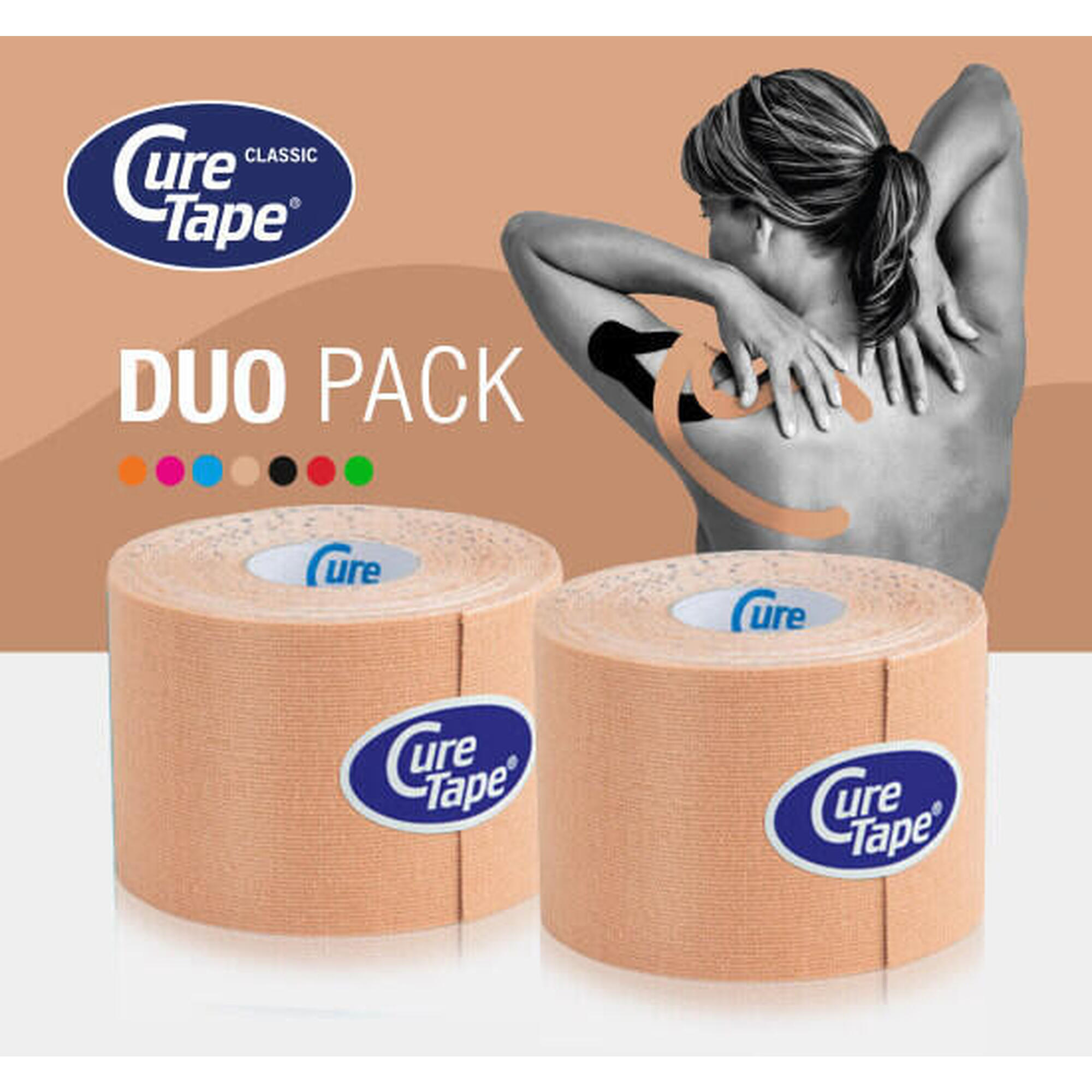 Curetape - Curetape® Classic Kinesiotape  - Ensemble D'Offres Spéciales - Beige - Bande De Kinésiologie - Marron - Taille Unique - Decathlon