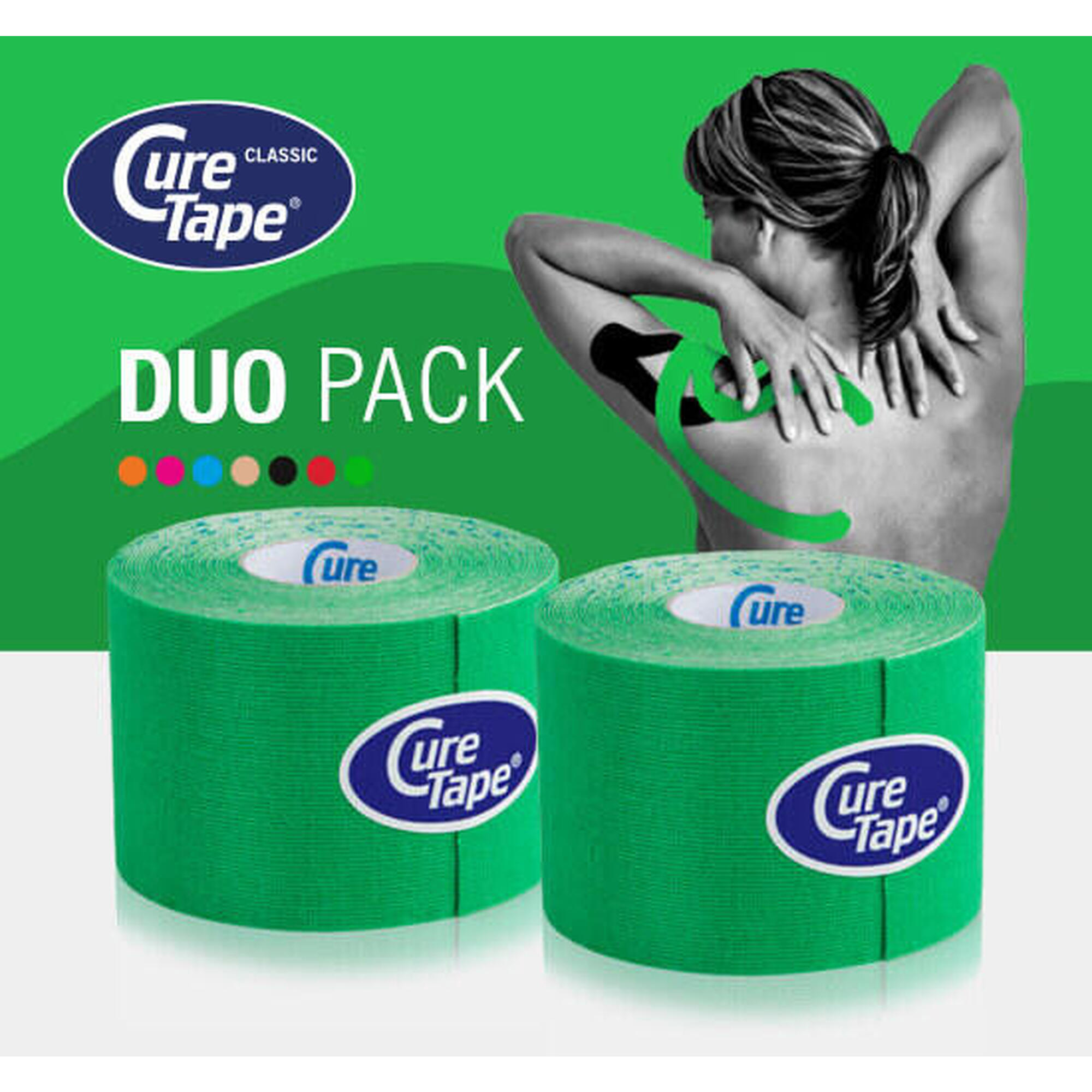 Curetape - Curetape® Classic Kinesiotape  - Ensemble D'Offres Spéciales - Vert - Bande De Kinésiologie - Vert - Taille Unique - Decathlon