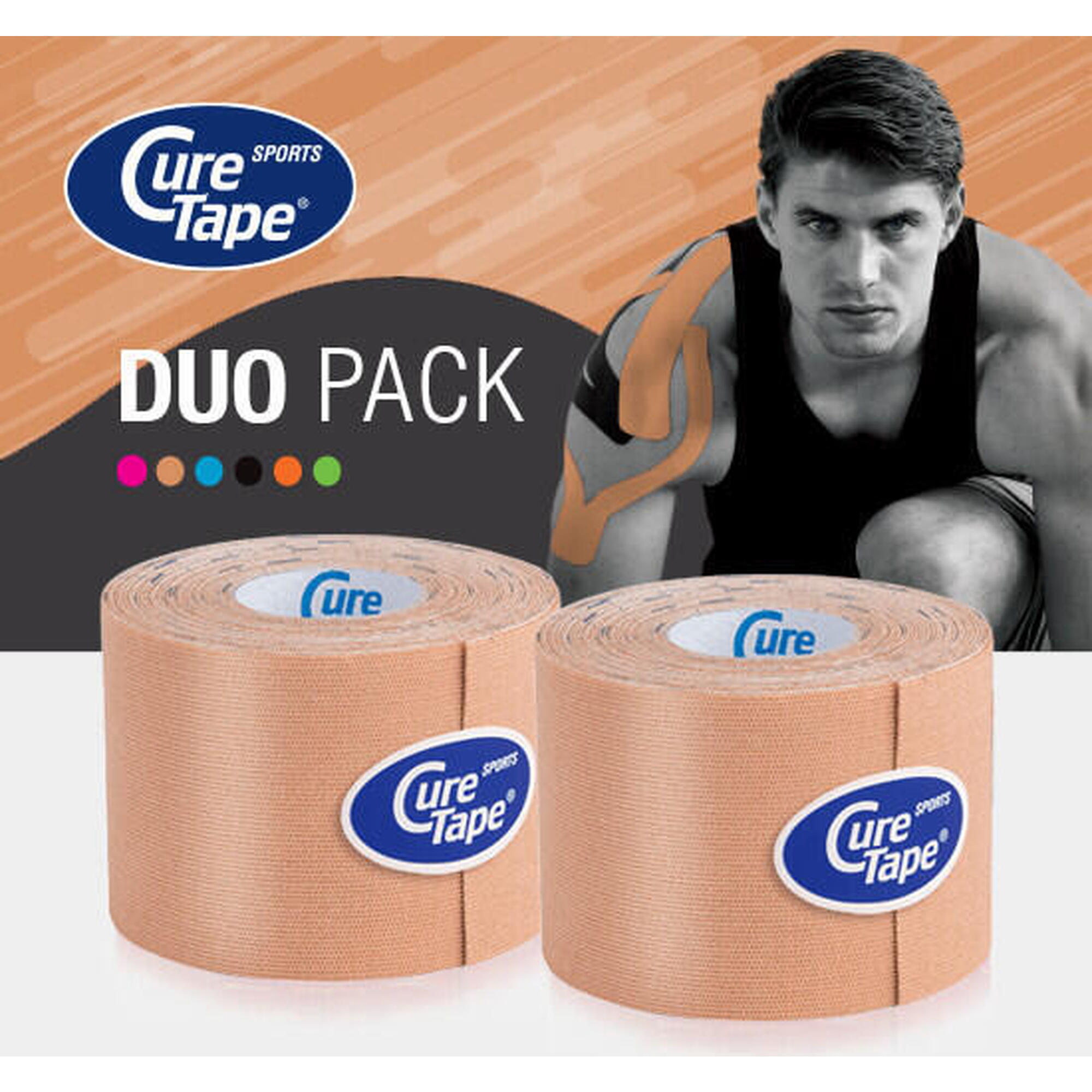 Curetape - Curetape® Sports Kinesiotape  - Ensemble D'Offres Spéciales - Beige - Bande De Kinésiologie - Marron - Taille Unique - Decathlon