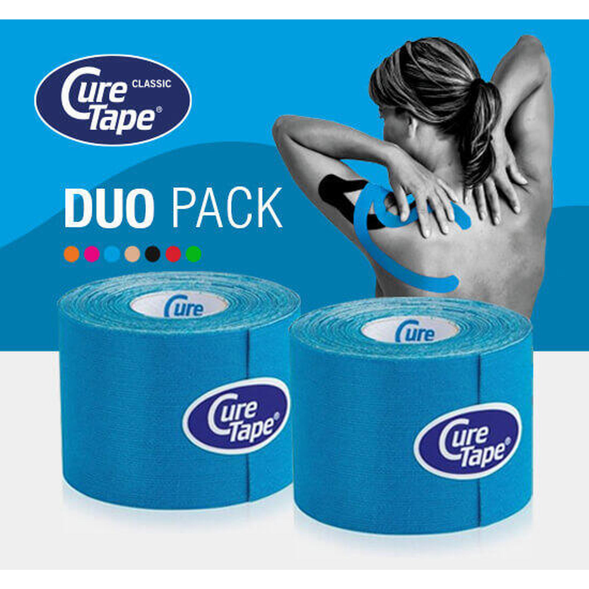 Curetape - Curetape® Classic Kinesiotape  - Ensemble D'Offres Spéciales - Bleu - Bande De Kinésiologie - Bleu - Taille Unique - Decathlon