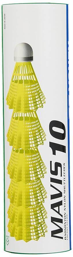 Yonex Mavis 10 Nylon Shuttlecocks (Blue/Yellow) -  1