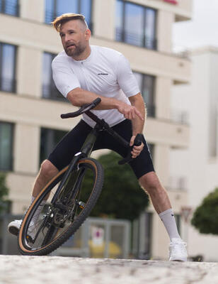 Herren Fahrradtrikot Kurzarm Radtrikot Air Tech II Weiß