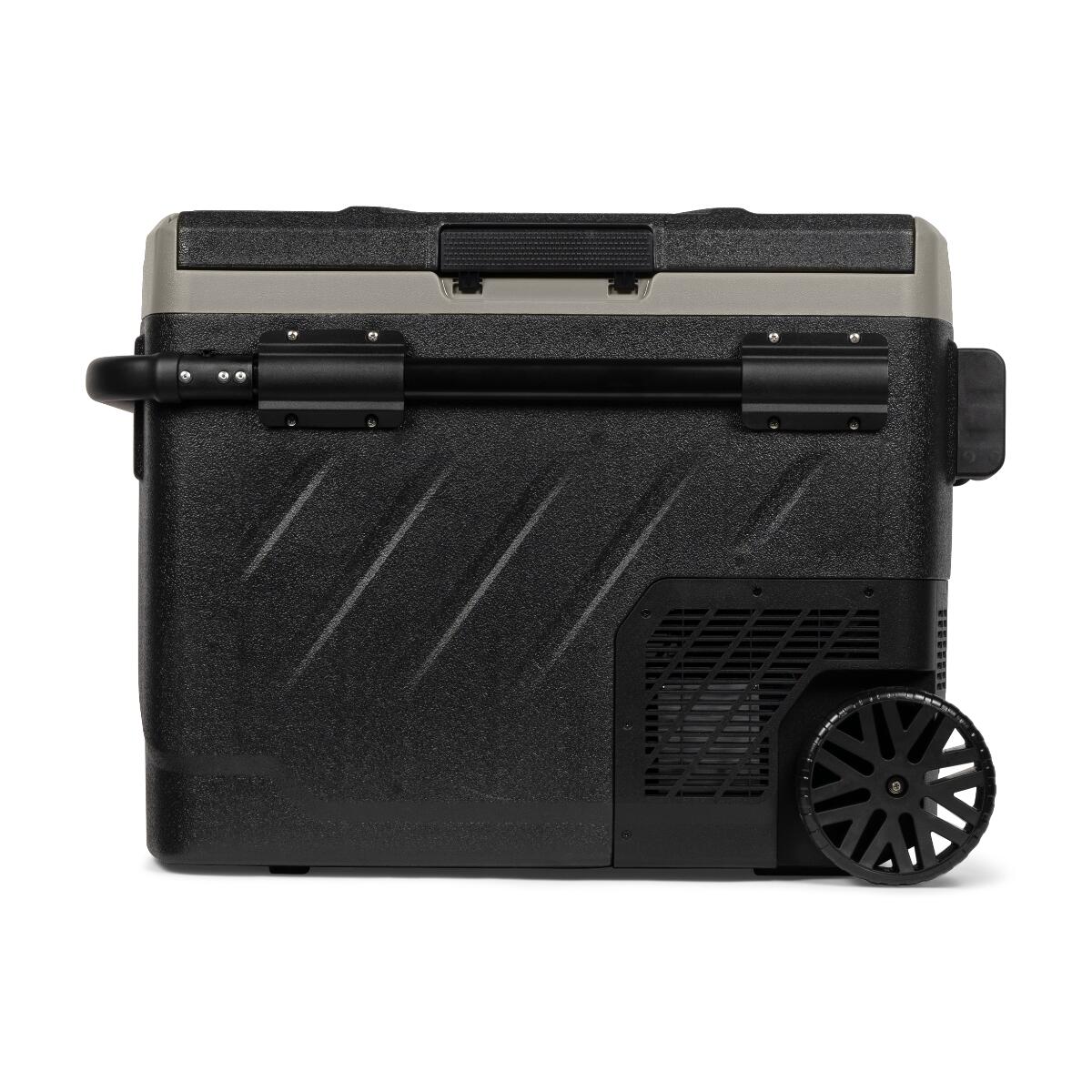 Steamy Dual Zone 61 Roller, Geladeira portátil elétrica sobre rodas, 49L