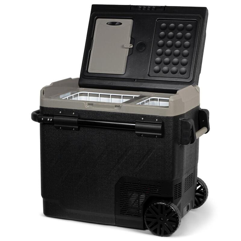 Steamy-E Dual Zone 61 Roller, Électrique Glacière à compresseur sur roues, 58L
