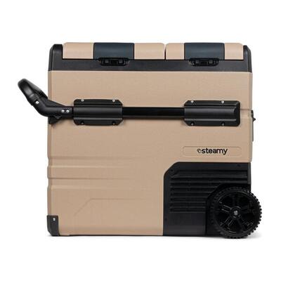 Steamy-e dual zone 55. elektrische koelbox op wielen. 54l
