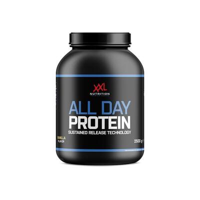 All day protein - 80% proteïne. whey proteïne - vanille - 2500 gram (62 shakes)