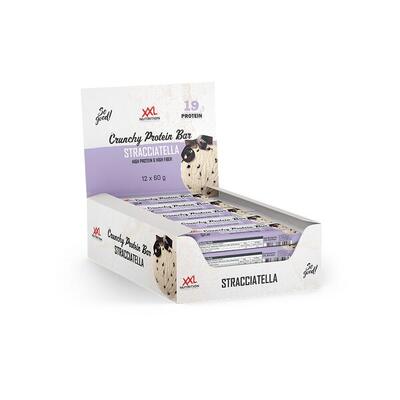 Crunchy protein bar - tot 22g eiwit - eiwitrepen - stracciatella - 12 pack