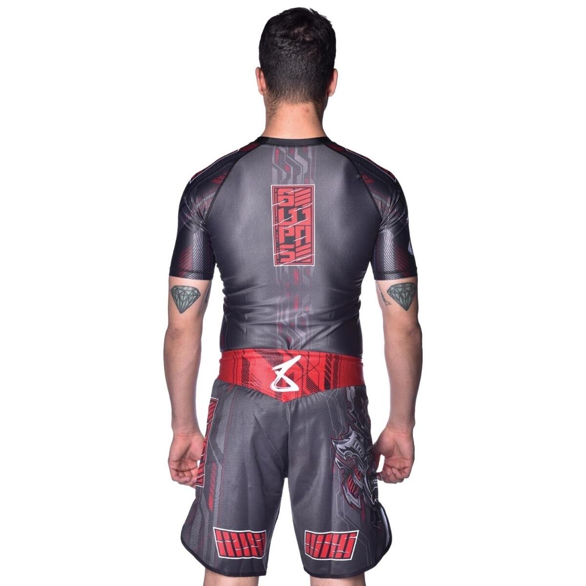 8 WEAPONS Rashguard, S/S, Hit 2.0, navy-black, XXL 4/7
