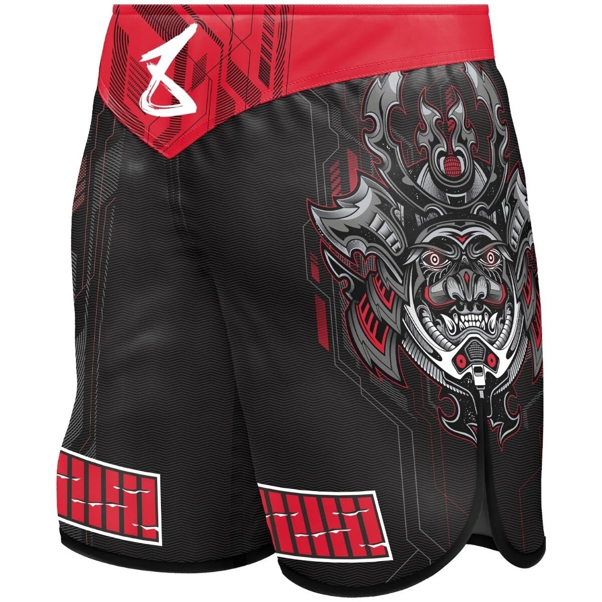 8 WEAPONS Fight Shorts, Samurai 2.0, black-red, L 2/9