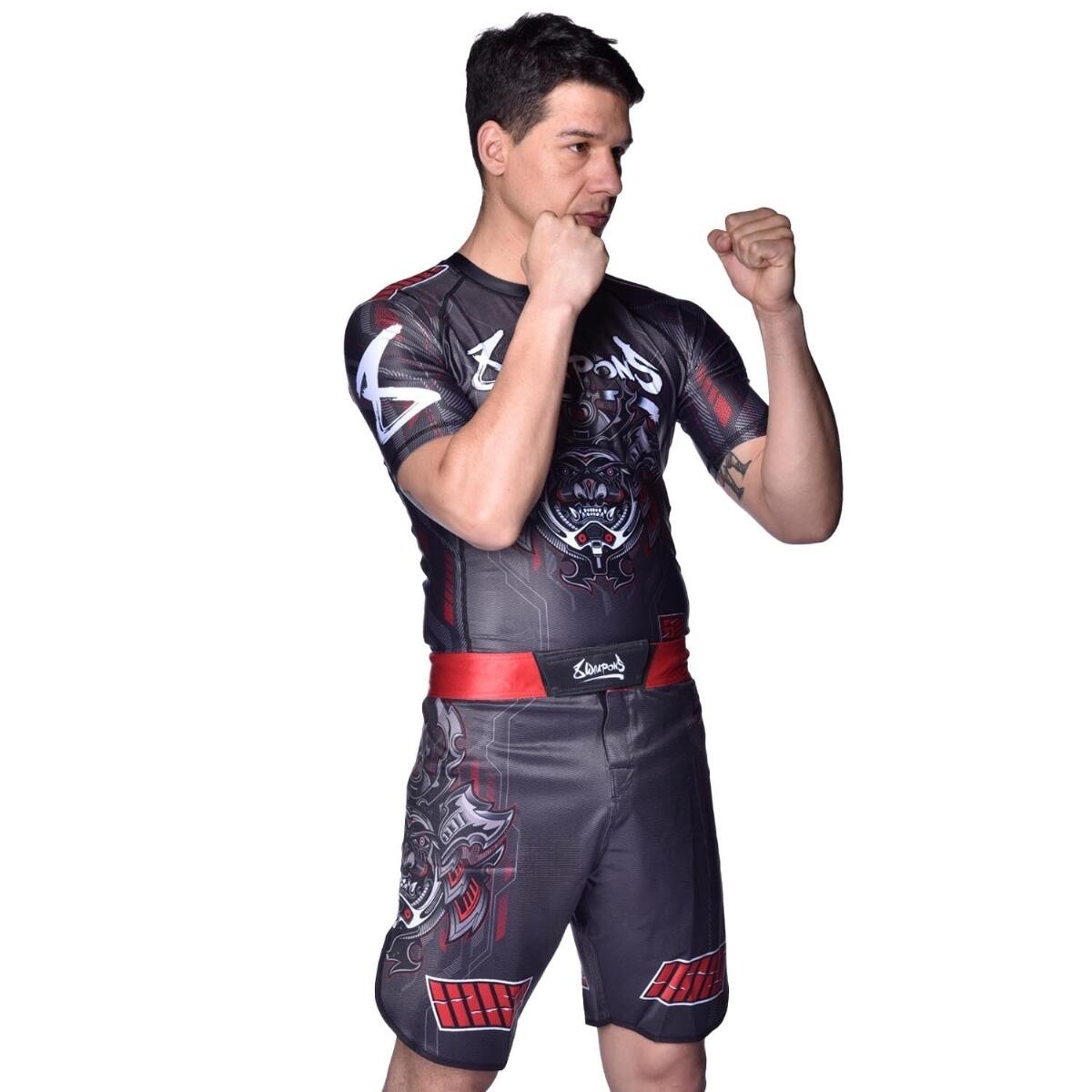 8 WEAPONS Rashguard, S/S, Hit 2.0, navy-black, XXL 3/7