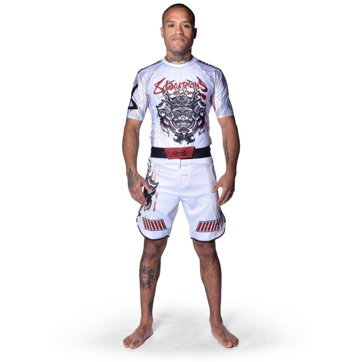 8 WEAPONS Rashguard, S/S, Hit 2.0, black-red, XL 7/7