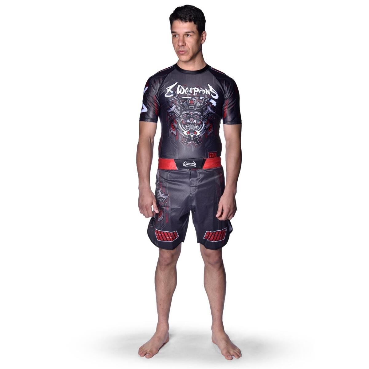 8 WEAPONS Rashguard, S/S, Hit 2.0, navy-black, S 7/7
