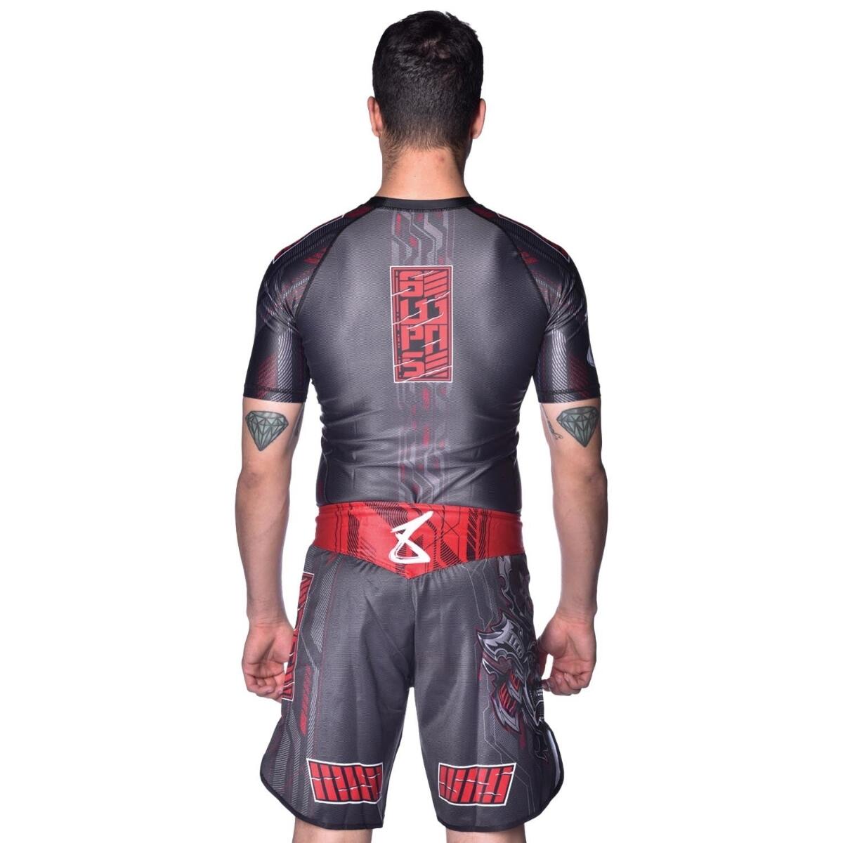 8 WEAPONS Rashguard, S/S, Hit 2.0, navy-black, S 4/7