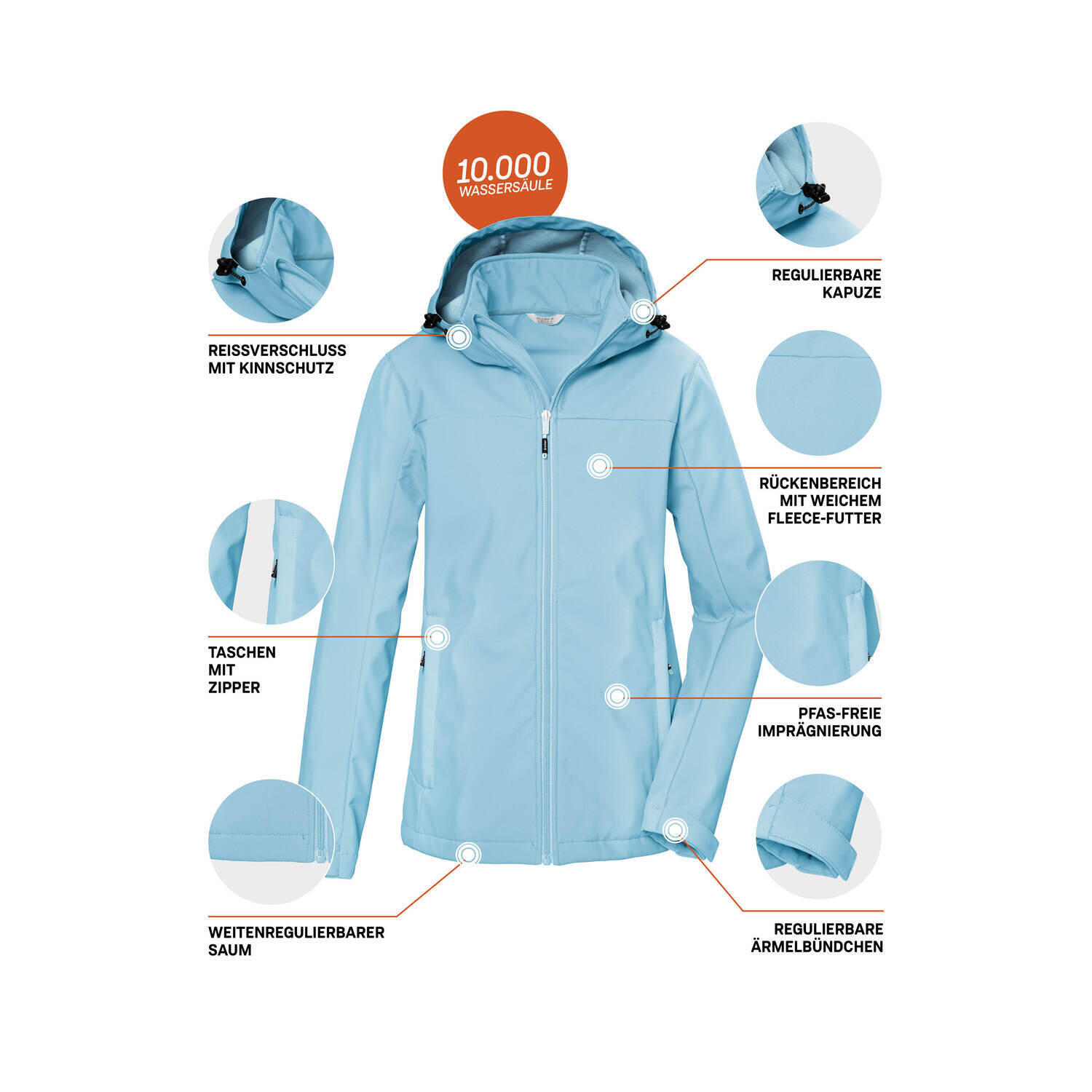 Damen Softshelljacke KOS 102 6/7