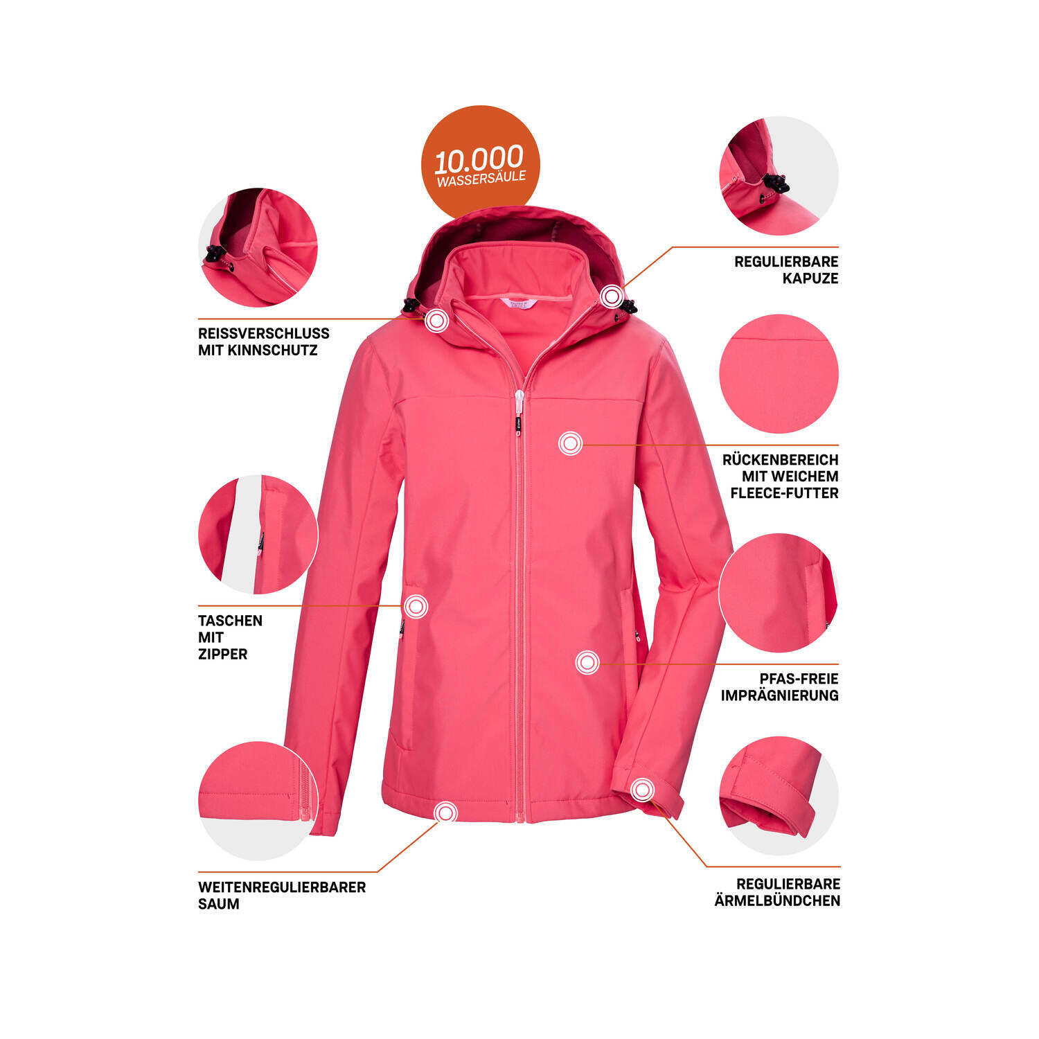 Damen Softshelljacke KOS 102 6/7