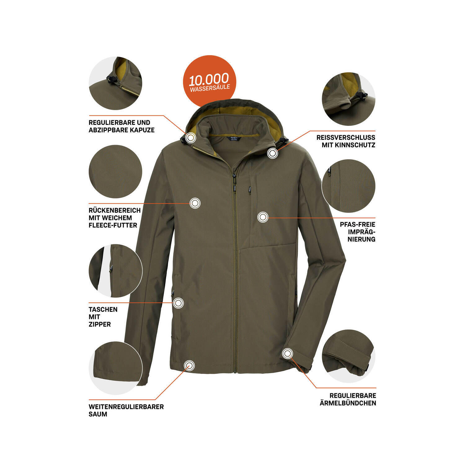 Herren Softshelljacke KOS 103 6/7