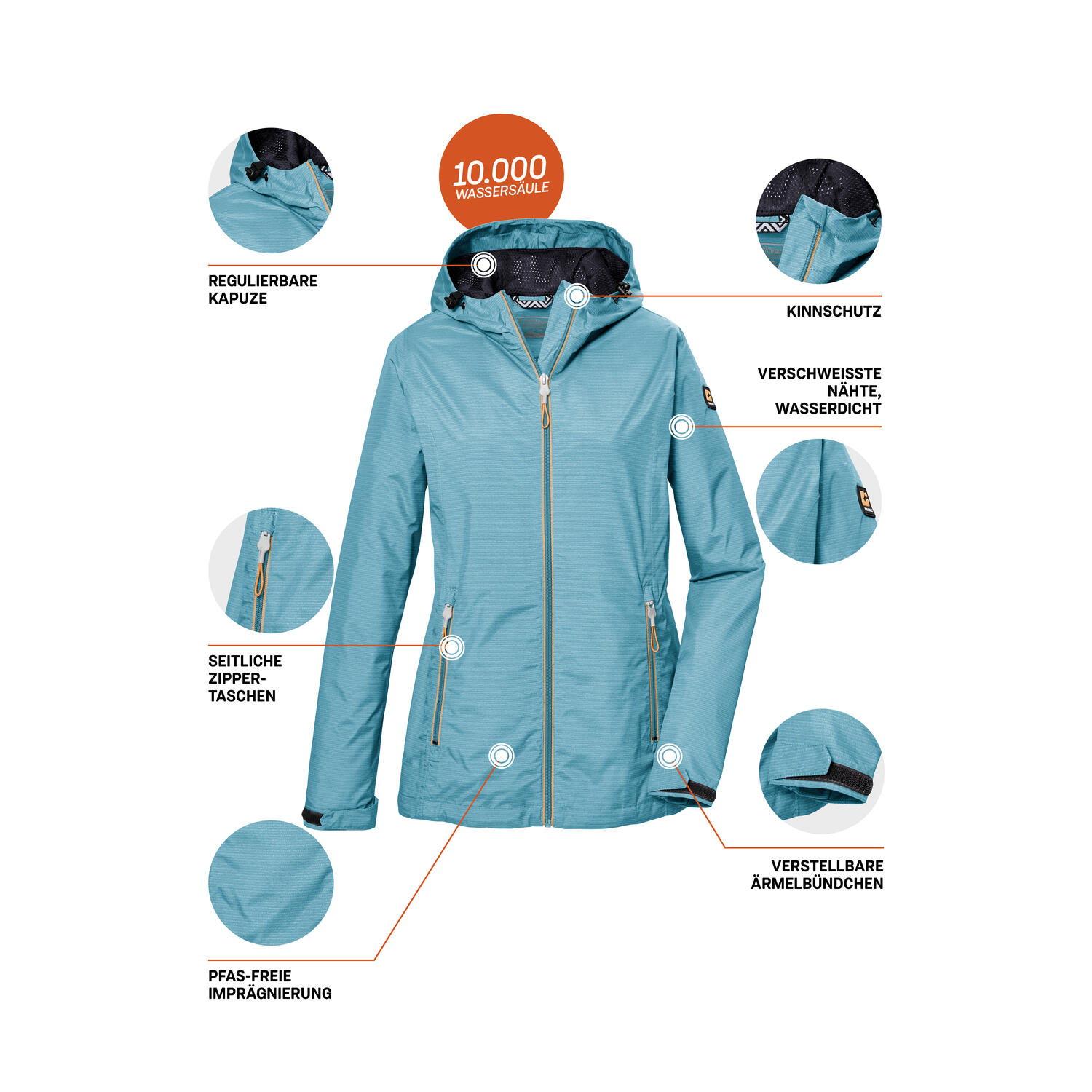 Damen Outdoorjacke KOS 108 6/7