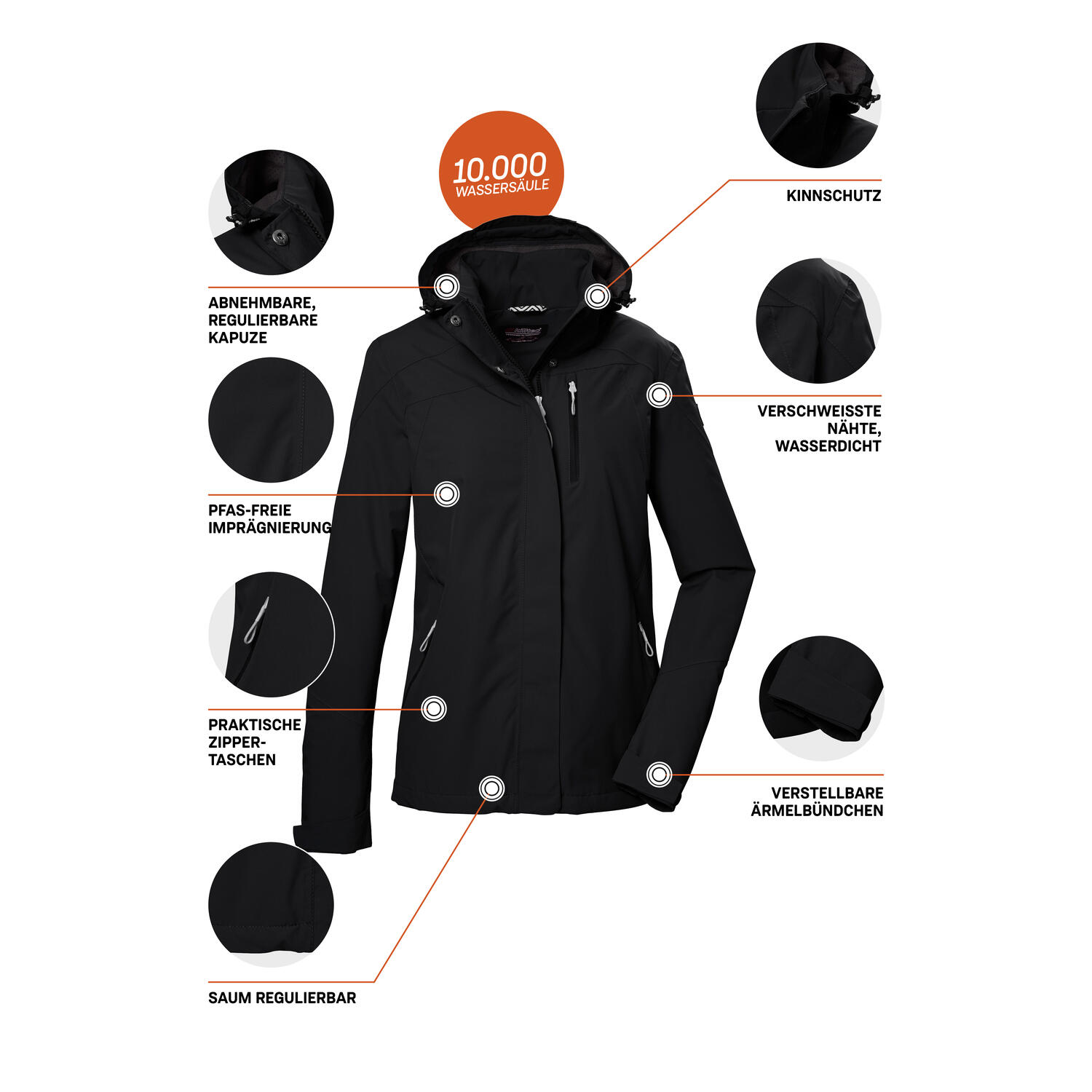 Damen Outdoorjacke KOS 28 6/7