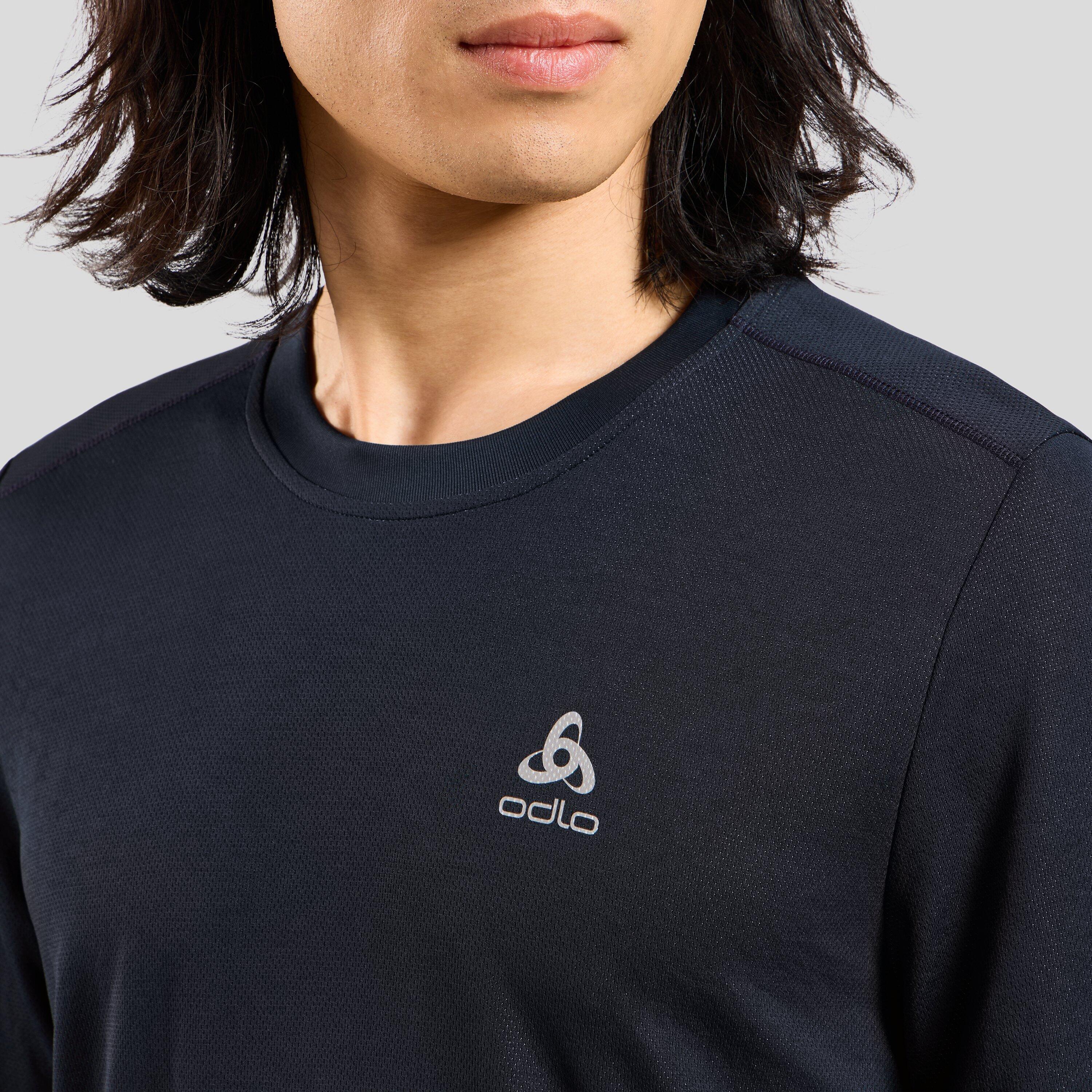 Camisa preta manga curta Odlo F-Dry 4/7