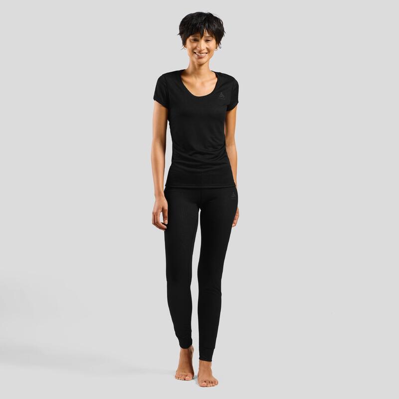 ODLO Baselayer Top Korte Mouwen Active F-Dry Light ECO Sportshirt ZWART L