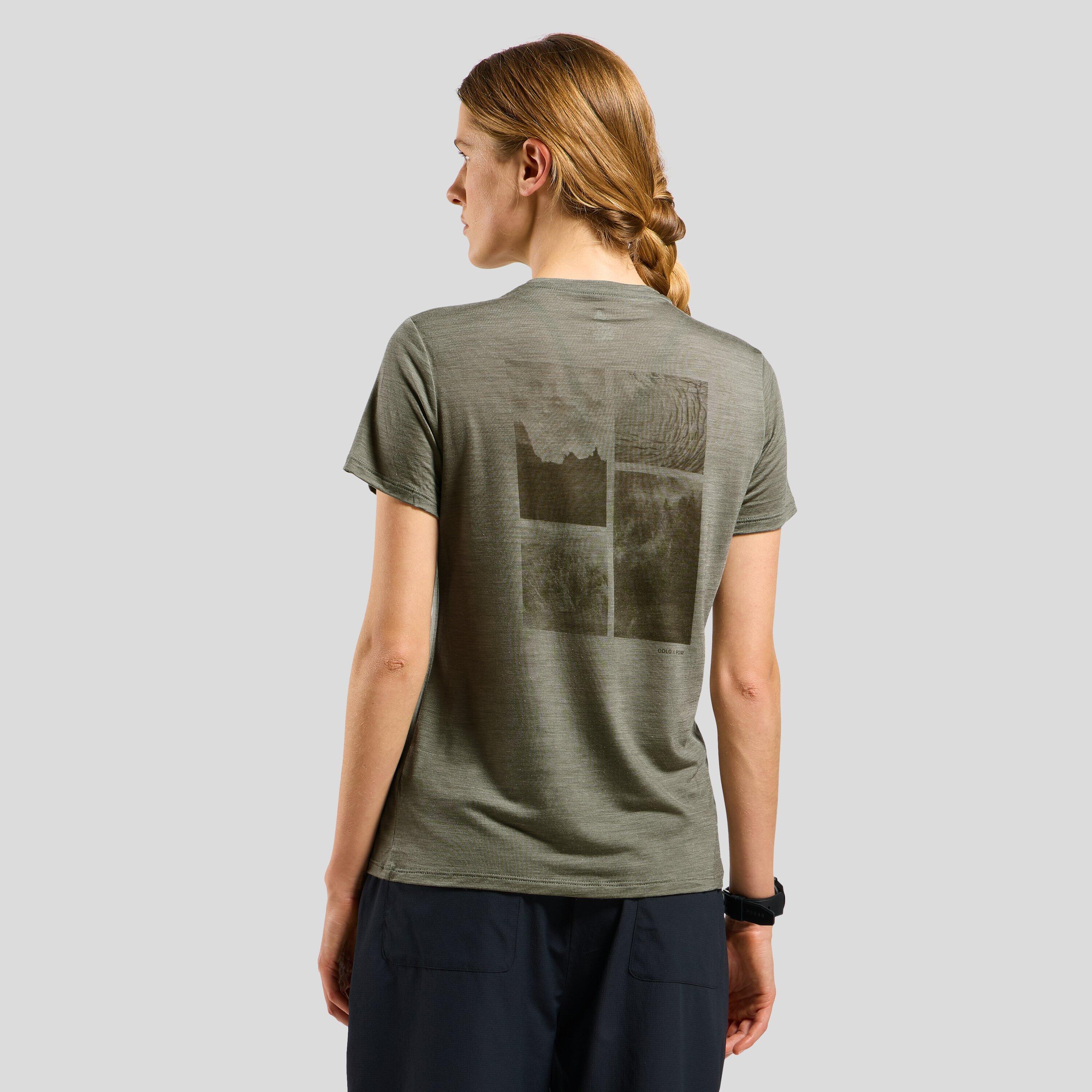 T-shirt en laine mérinos mélangée Odlo x POW Collective Voices ODLO 2/7