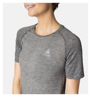 Maillot Manches Courtes Odlo Essential Seamless Gris Femme 3/5