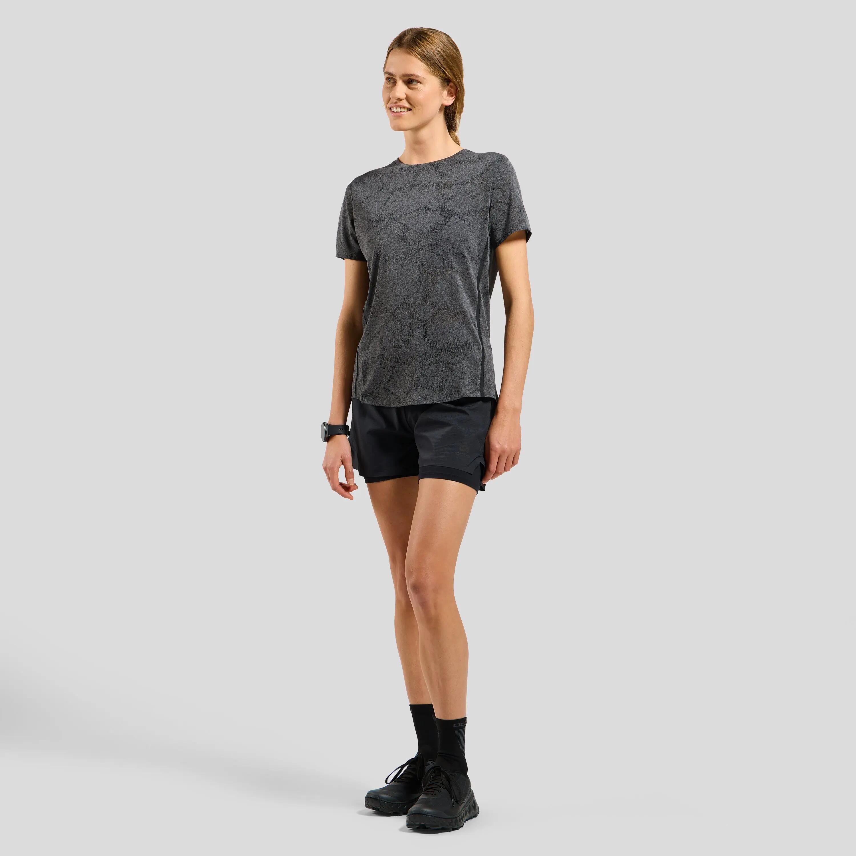 Odlo Zeroweight Engineered Chill-Tec Dames Technisch T-shirt Zwart 5/7
