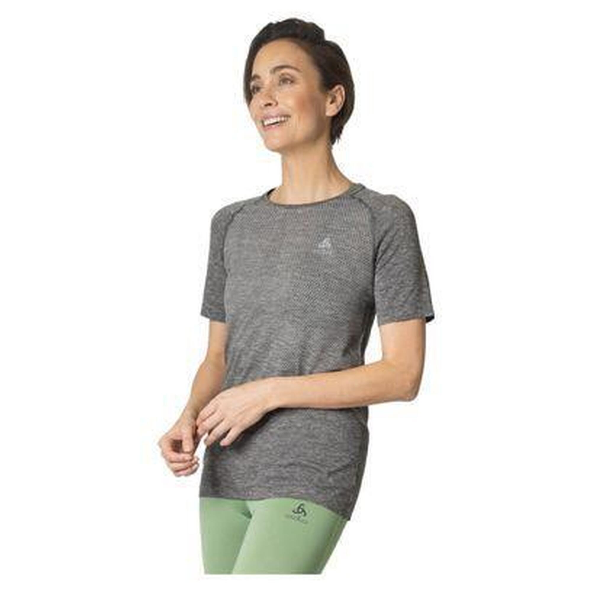 Odlo - Maillot Manches Courtes Odlo Essential Seamless Gris Femme - Maillot Manches Courtes - Gris - S - Decathlon