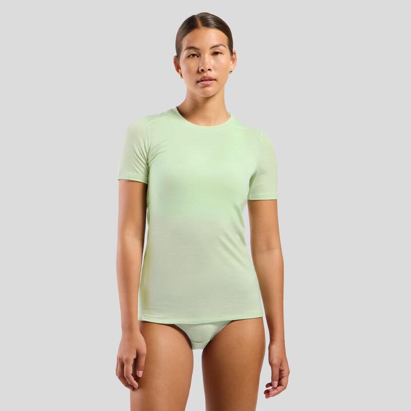 Koszulka damska ODLO Merino 160 BL TOP krótki rękaw 100% wełna merino