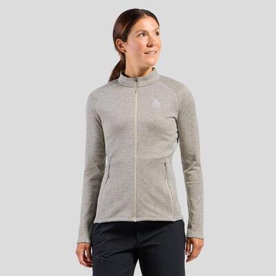 Odlo Fli Fleecejacke Damen mit Reißverschluss Grau