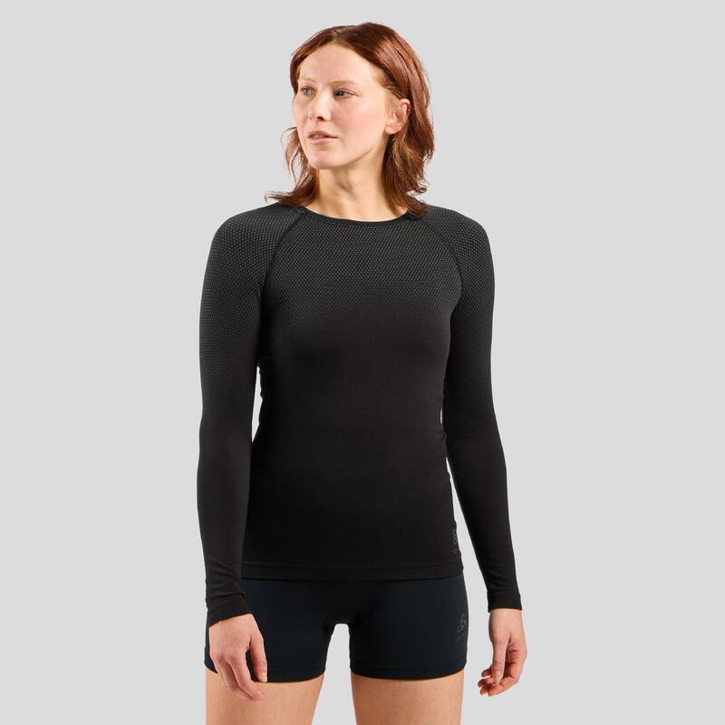 Bluza termoaktywna damska Odlo Performance Light Eco BL Top Crew Neck LS