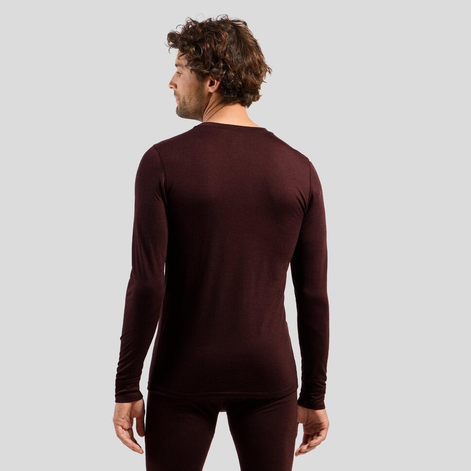 Bluza termoaktywna męska Odlo Merino 200 BL Top Crew Neck LS