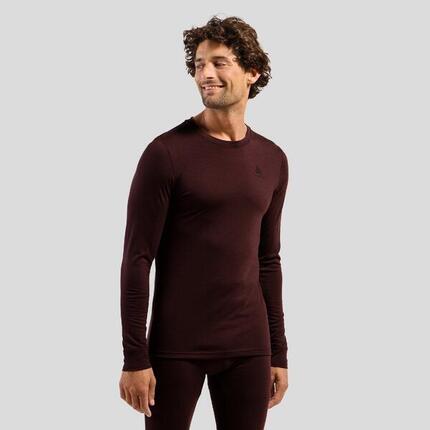 Bluza termoaktywna męska Odlo Merino 200 BL Top Crew Neck LS