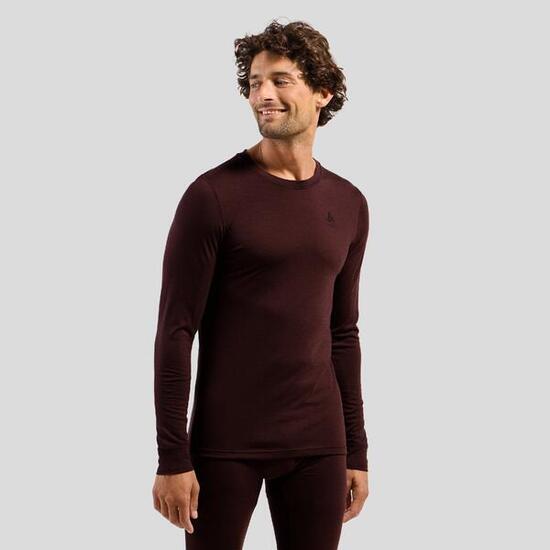 Bluza termoaktywna męska Odlo Merino 200 BL Top Crew Neck LS