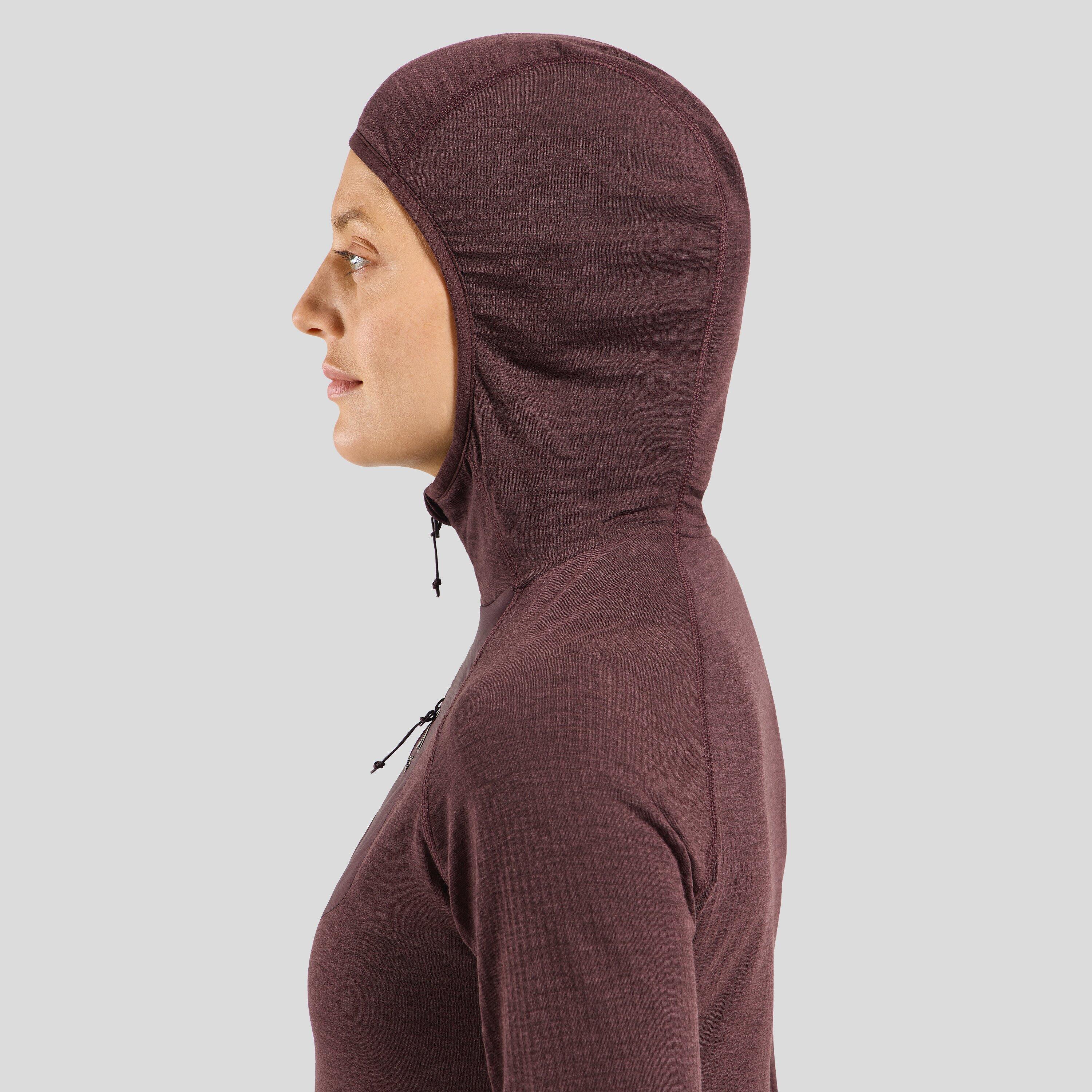 Bluza damska z kapturem Odlo Ascent Mid Layer Hoody Full Zip 4/7