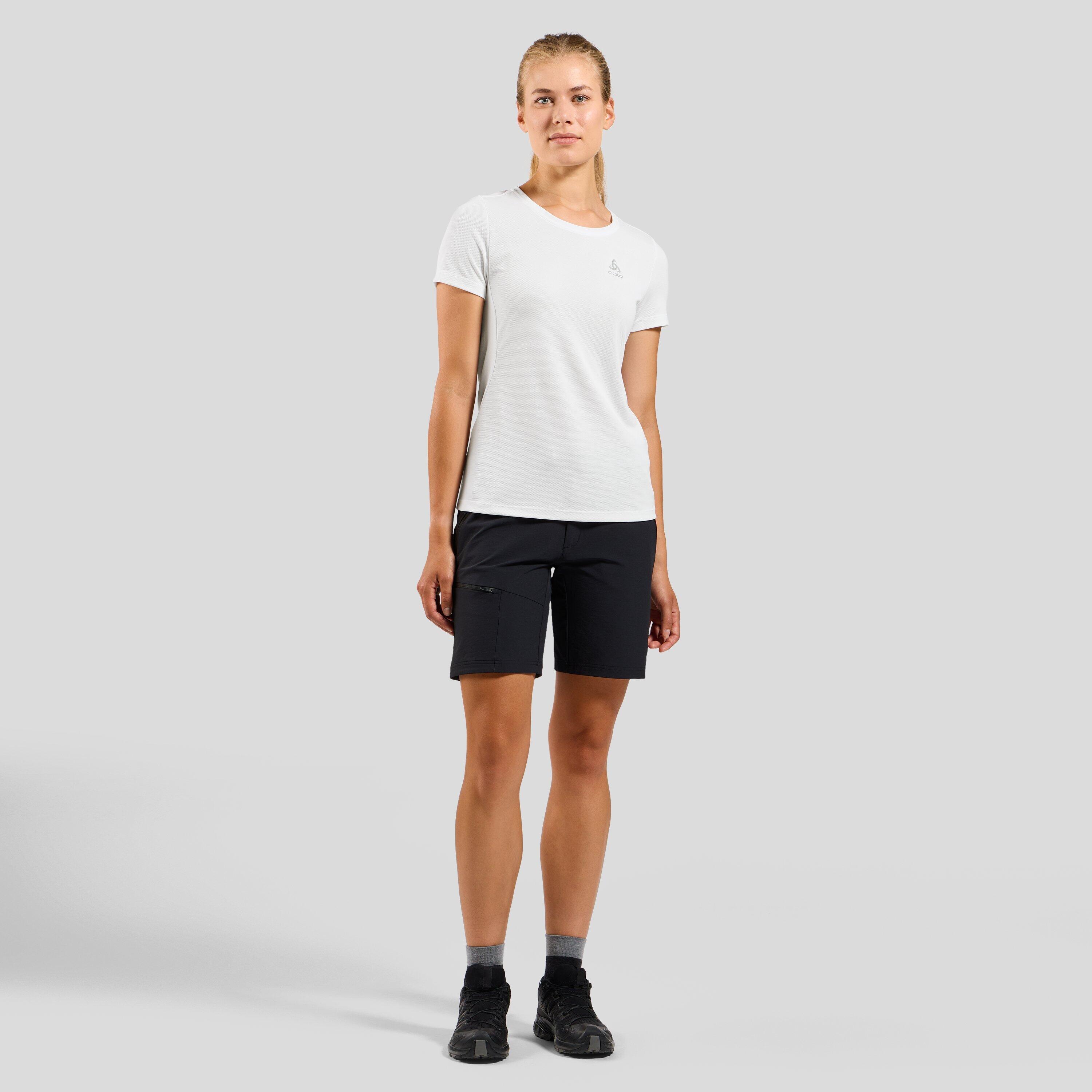 Maglia manica corta Odlo F-Dry bianca da donna 5/7