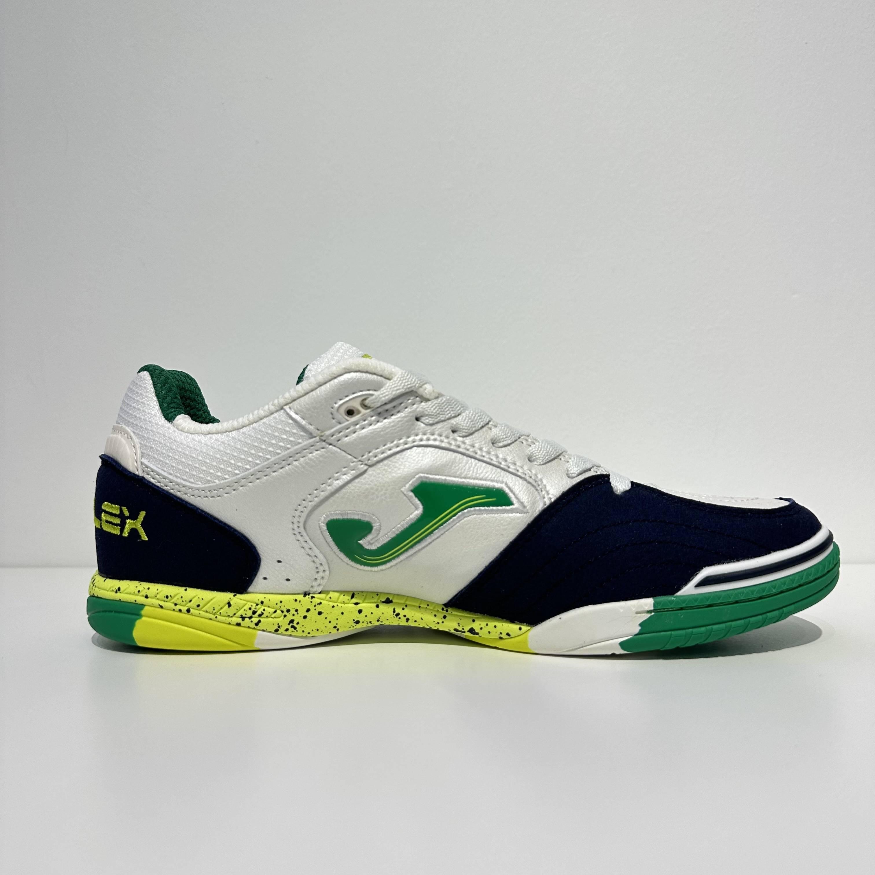 ＪＯＭＡ　TOP-FLEX JOMA TOP FLEX 2426, WHITE/GREEN, UNISEX FUTSAL SHOES