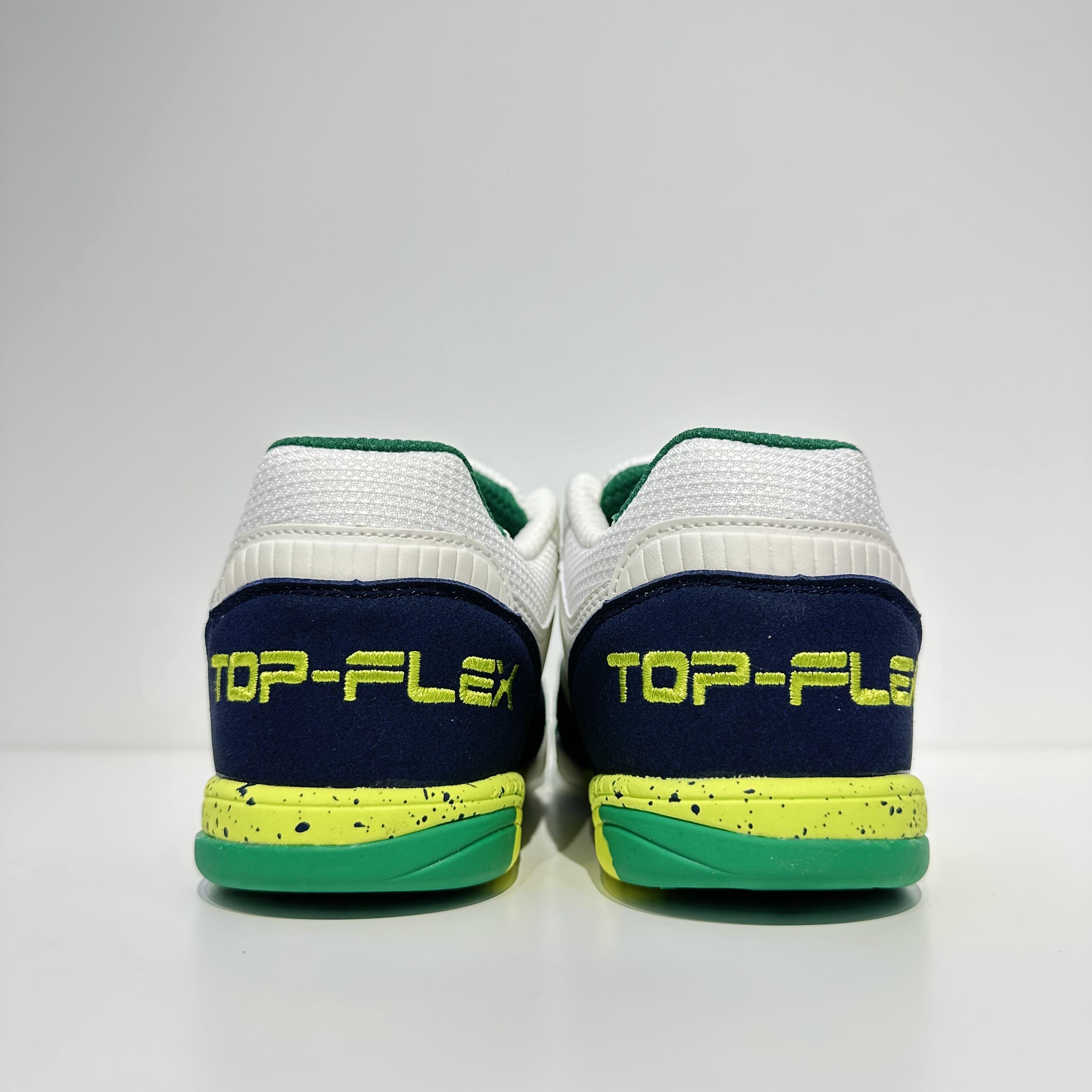 JOMA TOP FLEX 2426, WHITE/GREEN, UNISEX FUTSAL SHOES