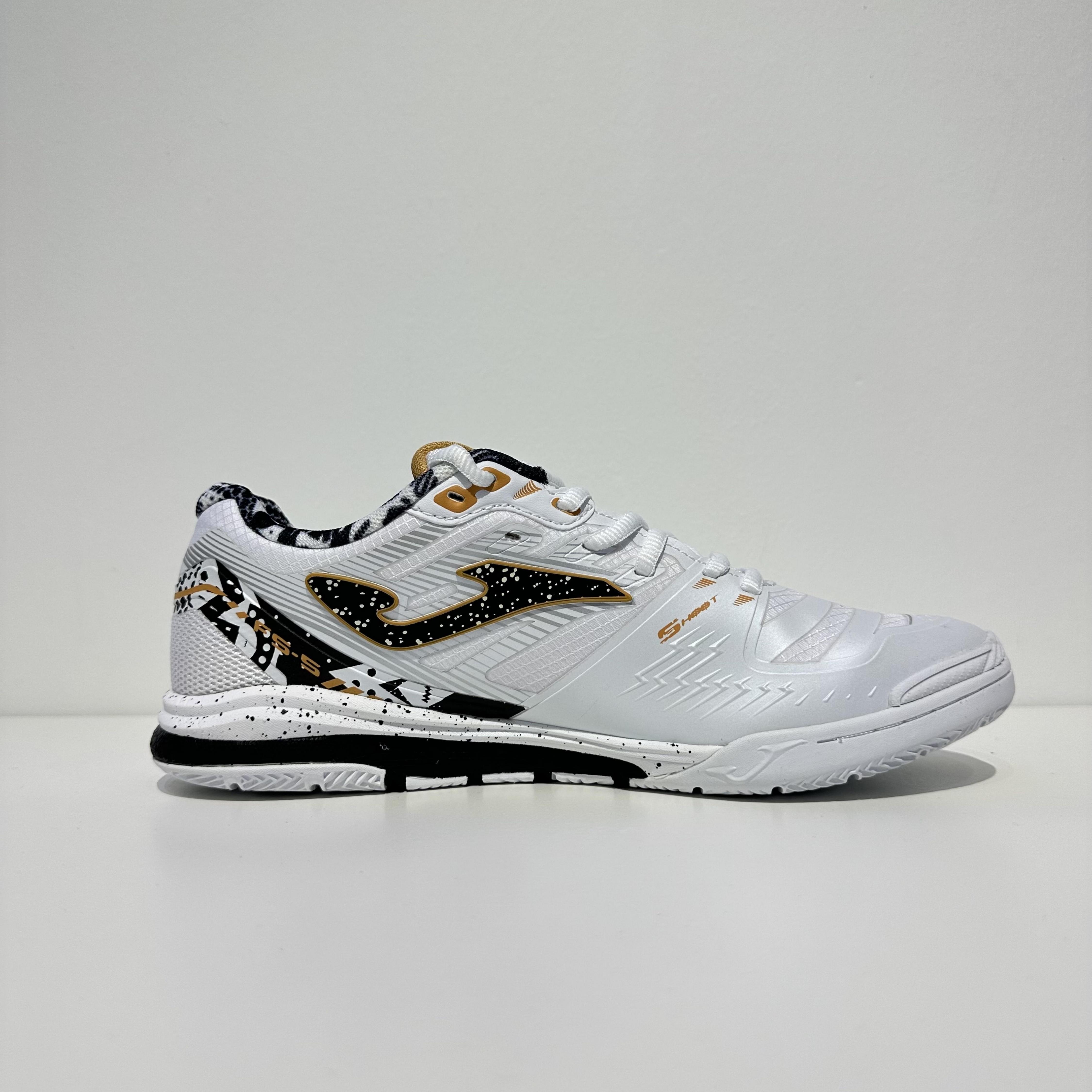 JOMA REGATE REBOUND 2402 UNISEX FUTSAL SHOE - WHITE/GOLD