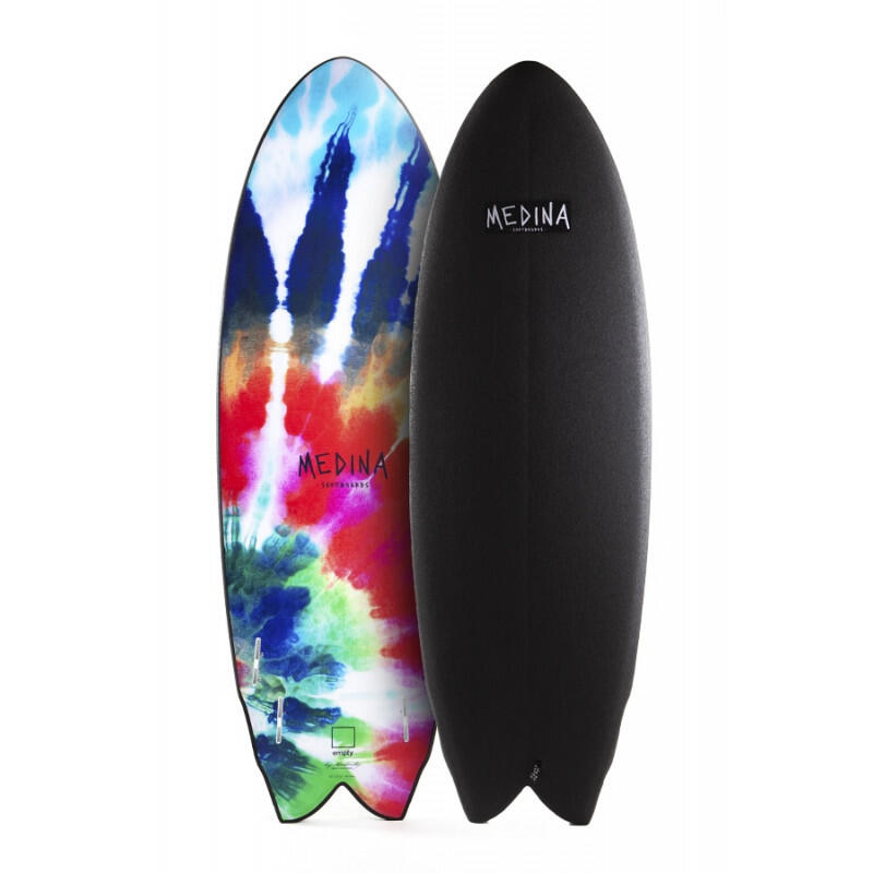 Medina Softboards - Planche De Surf En Mousse Medina Softboards Feathers 5'6 Futures - Planche De Surf - Noir - Taille Unique - Decathlon